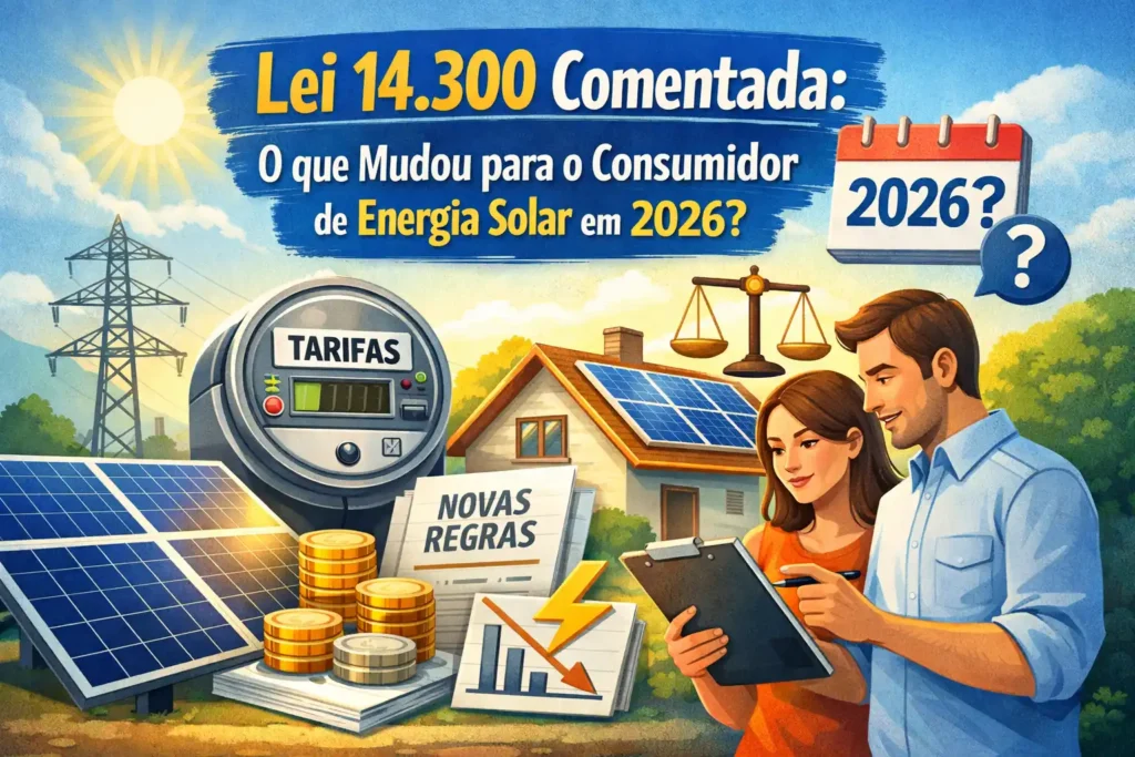 Imagem representa a Lei 14.300 e a "Taxação do Sol": O que Você Precisa Saber e por que a energia solar por assinatura continua sendo o melhor