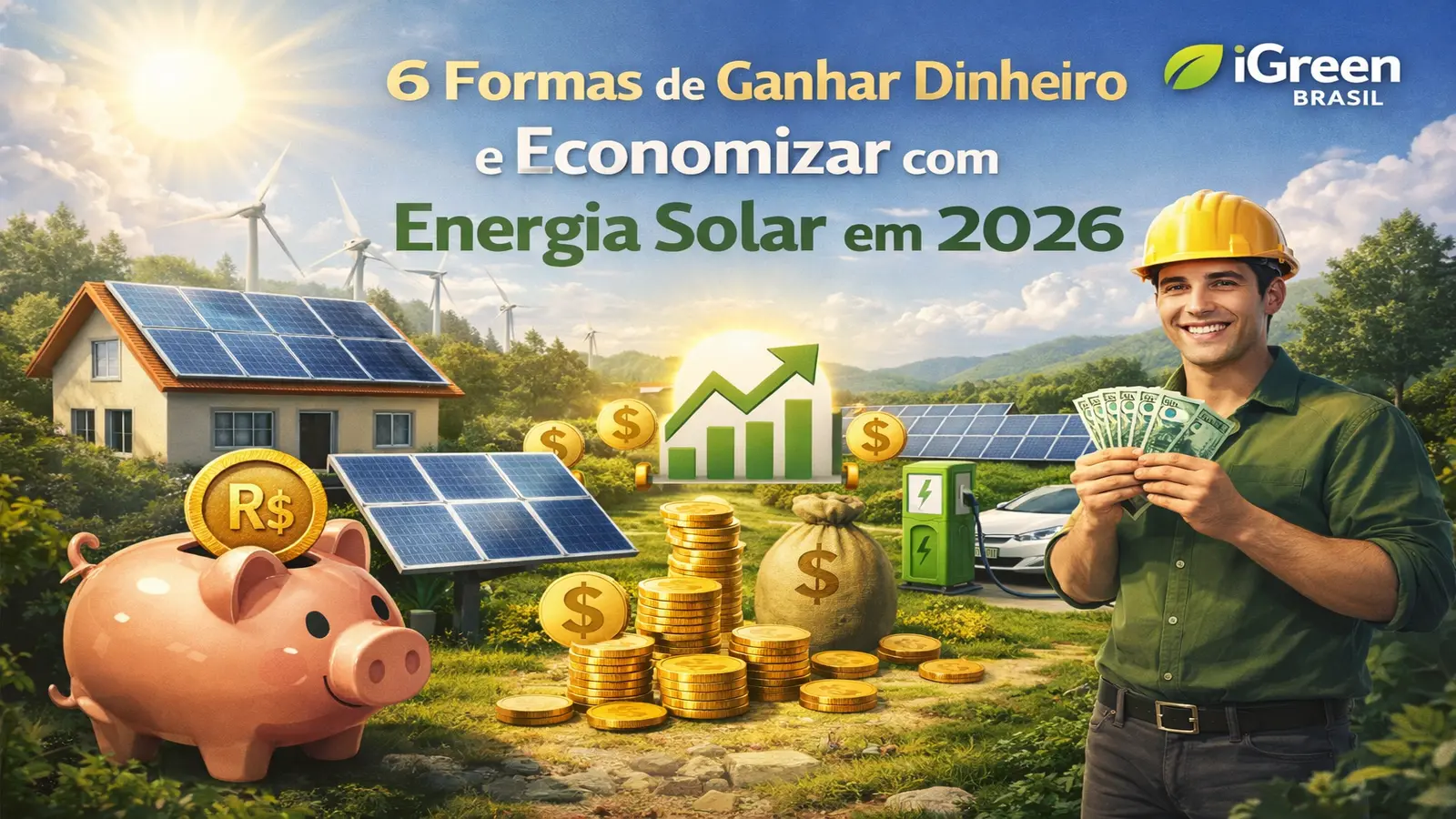 Ganhar Dinheiro com Energia Solar: Guia Completo iGreen 2026