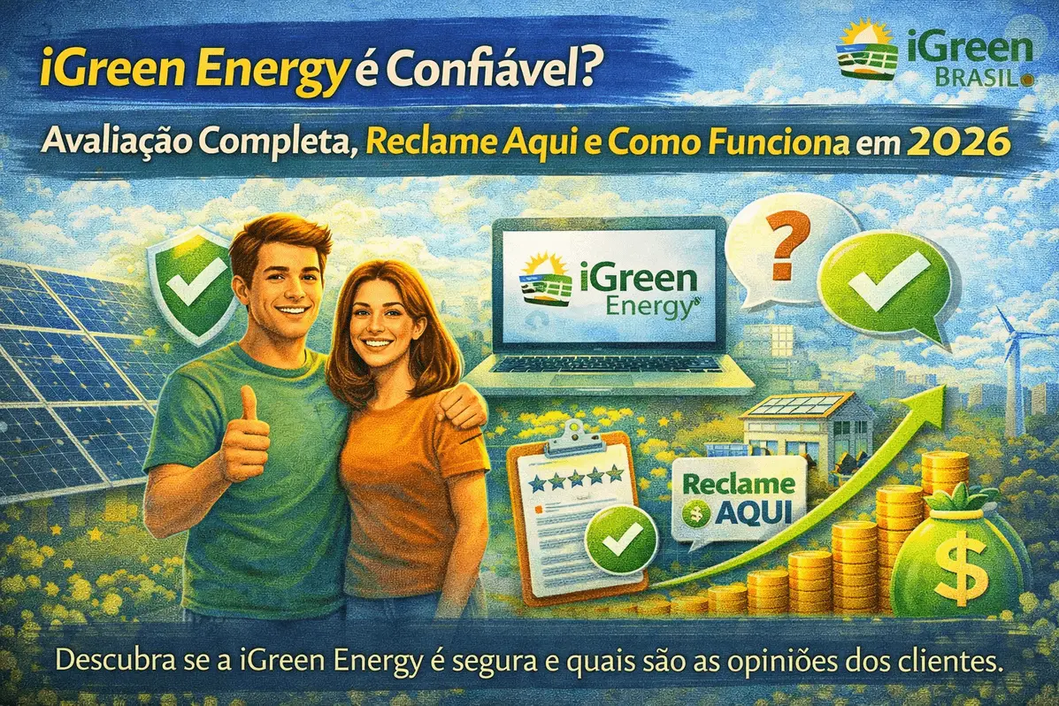 Logo iGreen Energy com selo de confiança e satisfação
