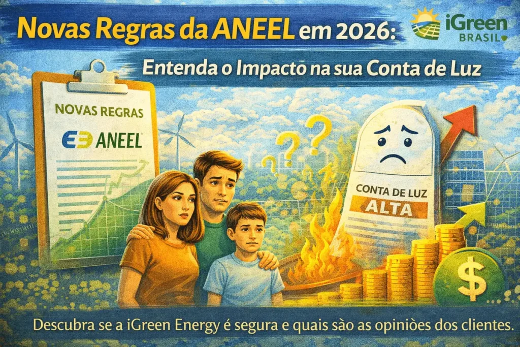 Sede da ANEEL e gráficos de tarifas de energia 2026